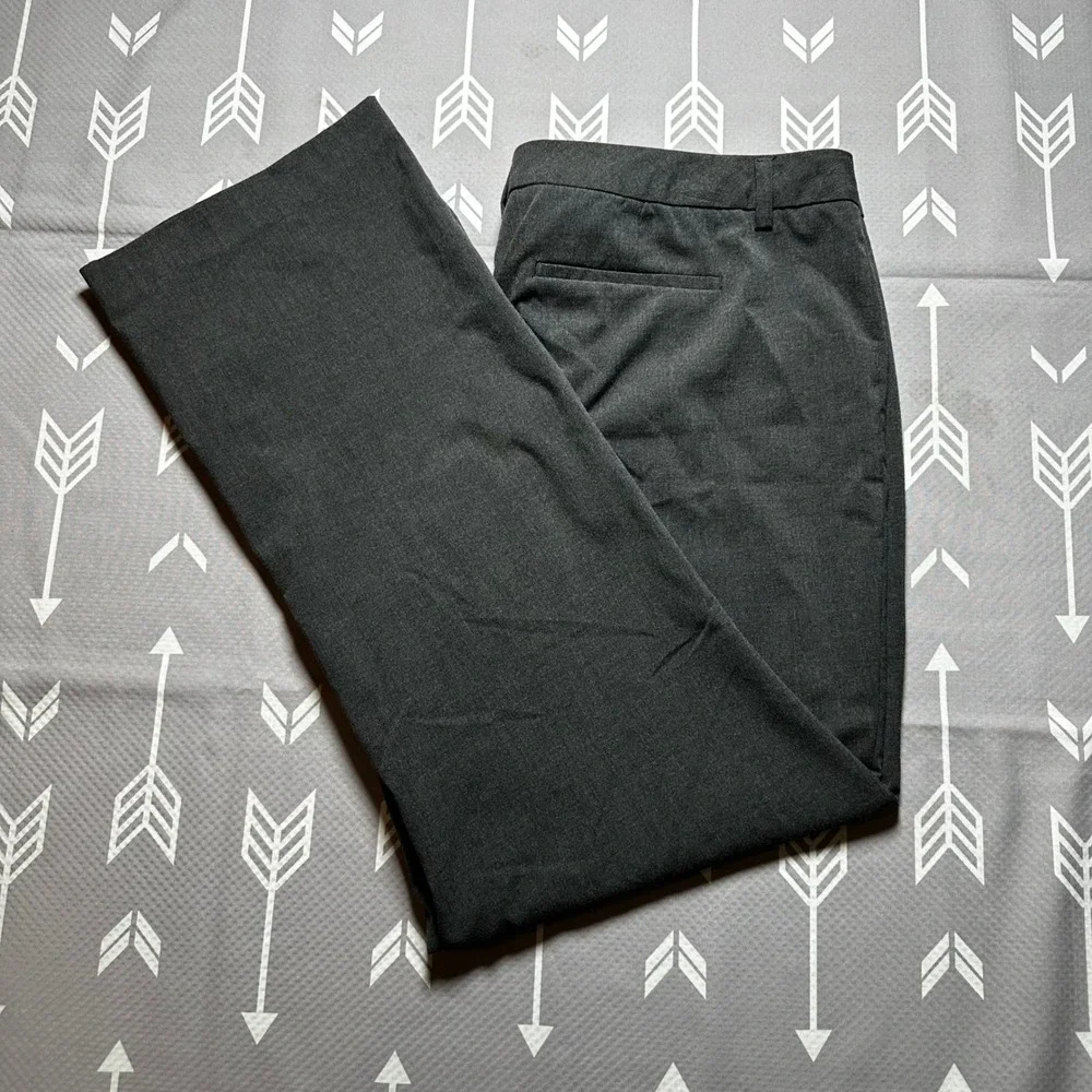 Lands End Classic Clothing Gray Trouser Leg Dress Career Pants Womens Size 18 - Picture 2 of 7